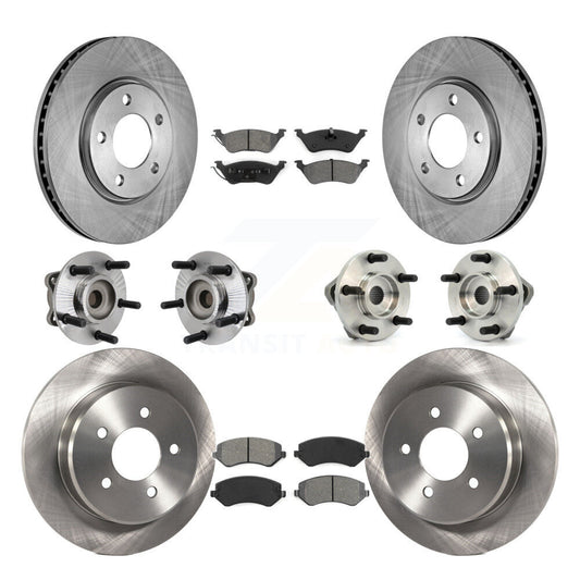 [Avant + Arrière] Kit d'ensemble roulement de roue et moyeu pour 2003 Chrysler Voyager Drum rear brakes avec Non-ABS KBB-109487
