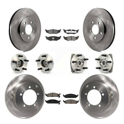 [Avant + Arrière] Kit d'ensemble roulement de roue et moyeu pour 2000 Dodge Stratus 4-Wheel ABS avec 14" Factory Wheels KBB-109496