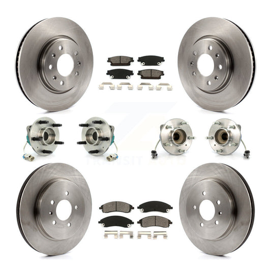 [Avant + Arrière] Kit d'ensemble roulement de roue et moyeu pour 2006-2007 Cadillac CTS Base avec Sport Suspension KBB-109497