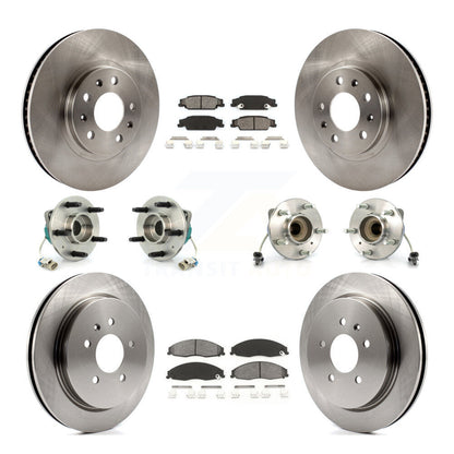 [Avant + Arrière] Kit d'ensemble roulement de roue et moyeu pour Cadillac CTS avec Standard Suspension KBB-109499