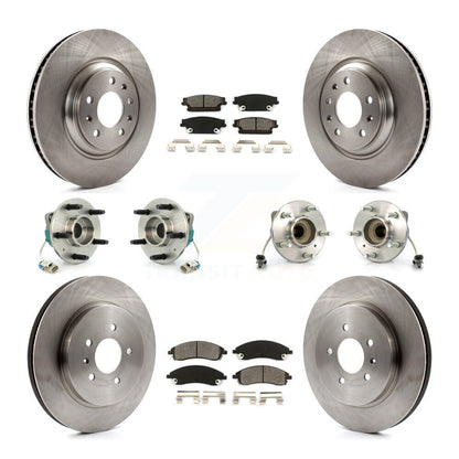 [Avant + Arrière] Kit d'ensemble roulement de roue et moyeu pour 2006-2007 Cadillac CTS Base avec Sport Suspension KBB-109500