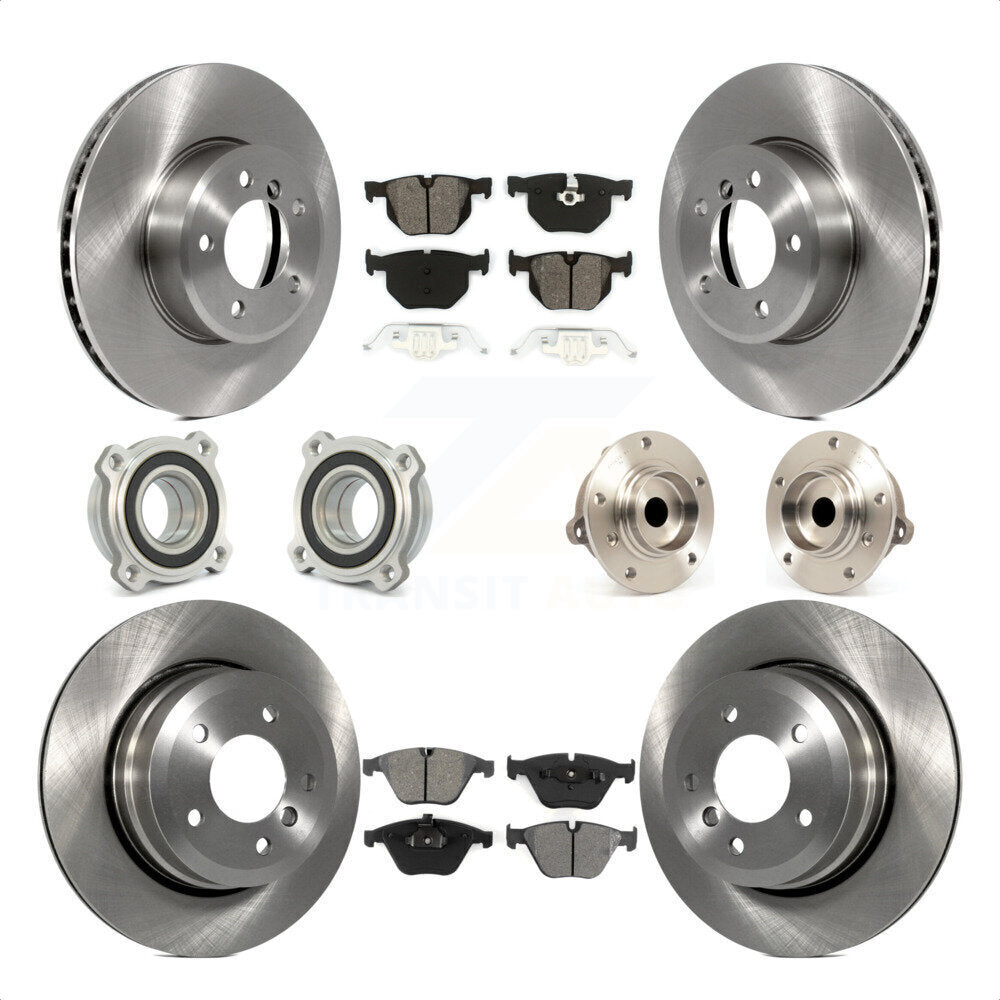 [Avant + Arrière] Kit d'ensemble roulement de roue et moyeu pour 2010 BMW 528i KBB-109505 par Transit Auto