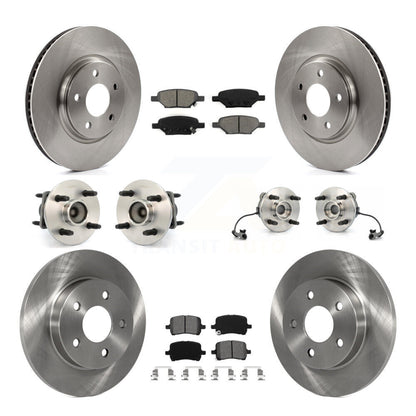 [Avant + Arrière] Kit d'ensemble roulement de roue et moyeu pour 2004-2007 Saturn Ion Supercharged avec 4-Wheel ABS avec 4 Lug Wheels KBB-109513