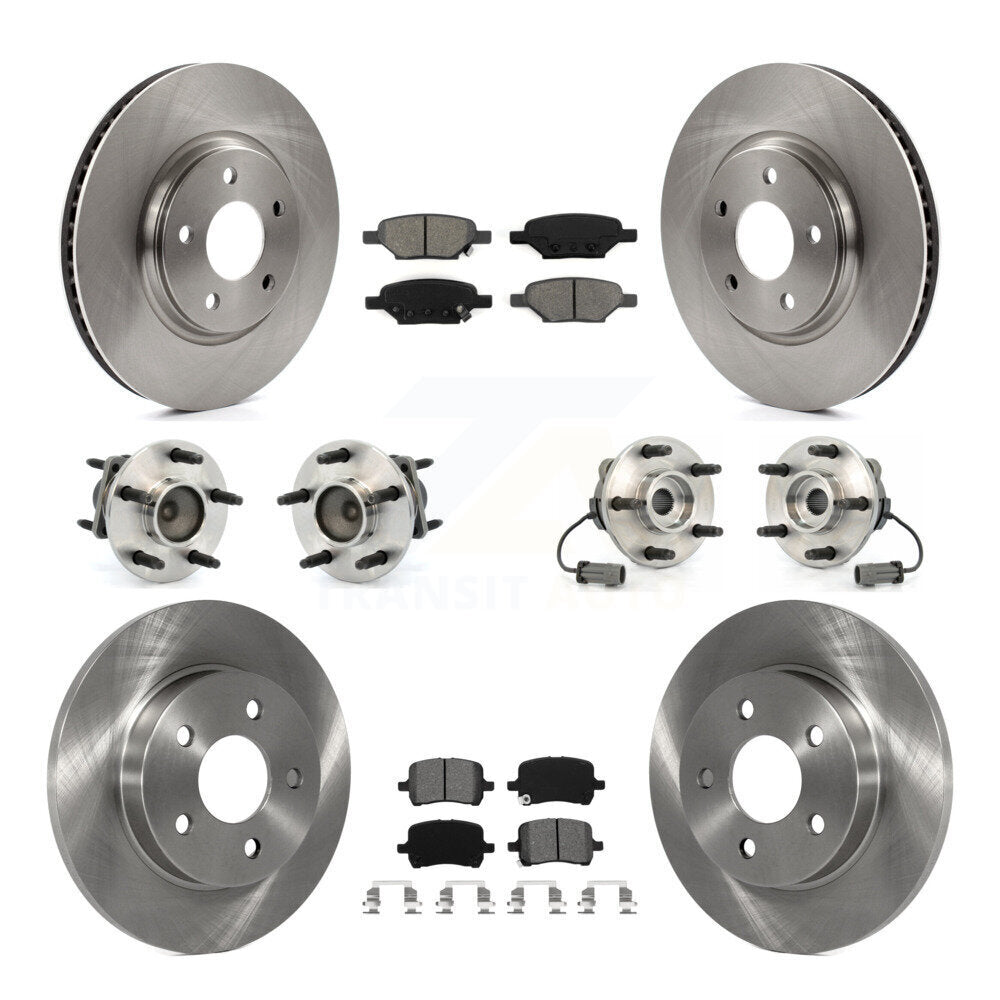 [Avant + Arrière] Kit d'ensemble roulement de roue et moyeu pour Chevrolet Cobalt Saturn Ion avec 5 Lug Wheels KBB-109517
