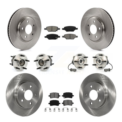 [Avant + Arrière] Kit d'ensemble roulement de roue et moyeu pour Chevrolet Cobalt Saturn Ion avec 5 Lug Wheels KBB-109517