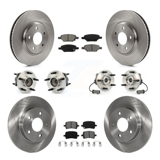 [Avant + Arrière] Kit d'ensemble roulement de roue et moyeu pour Chevrolet Cobalt Saturn Ion avec 5 Lug Wheels KBB-109517