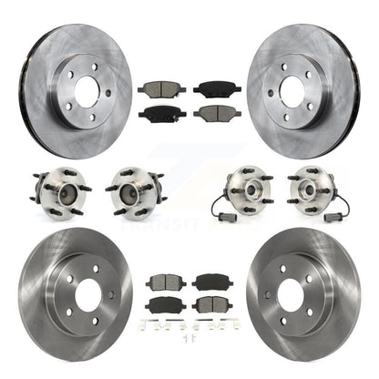 [Avant + Arrière] Kit d'ensemble roulement de roue et moyeu pour 2010 Pontiac G5 avec 5 Lug Wheels KBB-109518