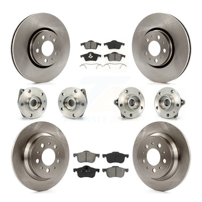 [Avant + Arrière] Kit d'ensemble roulement de roue et moyeu pour 2008 Volvo S60 AWD avec 316mm Diameter Rotor KBB-109522