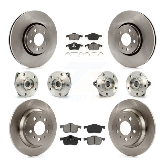 [Avant + Arrière] Kit d'ensemble roulement de roue et moyeu pour 2008 Volvo S60 AWD avec 316mm Diameter Rotor KBB-109522