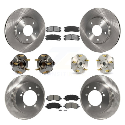 [Avant + Arrière] Kit d'ensemble roulement de roue et moyeu pour 2005 Mitsubishi Eclipse rear brakes avec 4-Wheel ABS KBB-109523