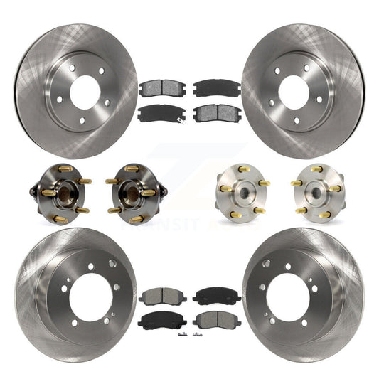 [Avant + Arrière] Kit d'ensemble roulement de roue et moyeu pour 2005 Mitsubishi Eclipse rear brakes avec 4-Wheel ABS KBB-109523