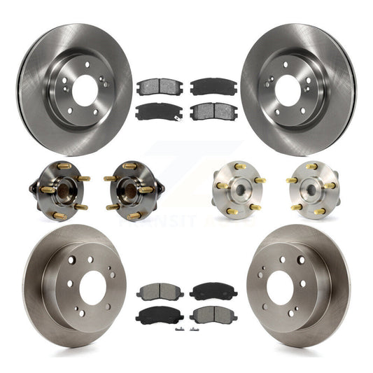 [Avant + Arrière] Kit d'ensemble roulement de roue et moyeu pour 2006 Mitsubishi Eclipse 2.4L To 10 31 05 KBB-109525