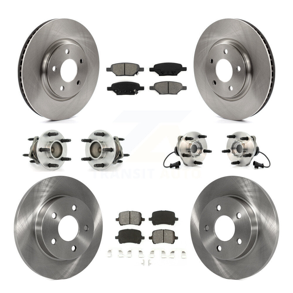 [Avant + Arrière] Kit d'ensemble roulement de roue et moyeu pour Chevrolet Malibu Pontiac G6 Saturn Aura KBB-109531