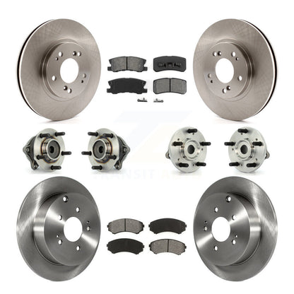 [Avant + Arrière] Kit d'ensemble roulement de roue et moyeu pour Mitsubishi Endeavor FWD KBB-109536
