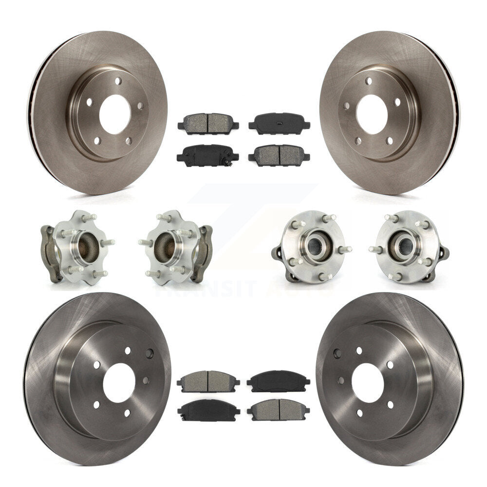 [Avant + Arrière] Kit d'ensemble roulement de roue et moyeu pour 2004-2009 Nissan Quest KBB-109538