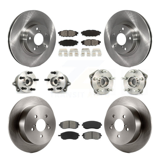 [Avant + Arrière] Kit d'ensemble roulement de roue et moyeu pour 2005 Subaru Legacy i Limited avec 277mm Diameter Rotor KBB-109539