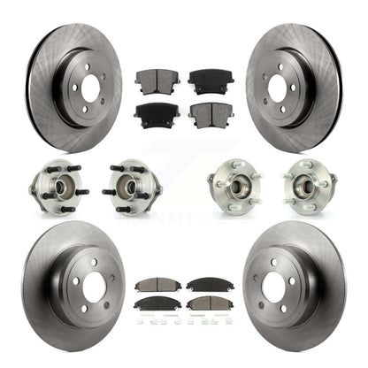 [Avant + Arrière] Kit d'ensemble roulement de roue et moyeu pour 2005-2006 Chrysler 300 AWD avec 3.5L KBB-109551