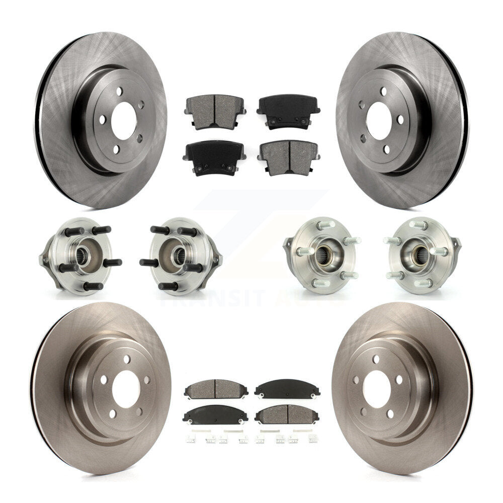 [Avant + Arrière] Kit d'ensemble roulement de roue et moyeu pour 2007-2008 Dodge Charger AWD avec 5.7L avec Police Package KBB-109553