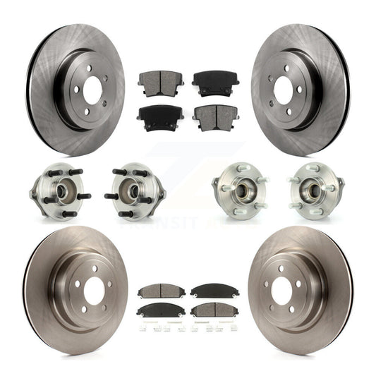 [Avant + Arrière] Kit d'ensemble roulement de roue et moyeu pour 2007-2008 Dodge Charger AWD avec 5.7L avec Police Package KBB-109553