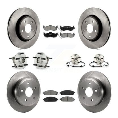 [Avant + Arrière] Kit d'ensemble roulement de roue et moyeu pour Jeep Grand Cherokee Commander KBB-109554