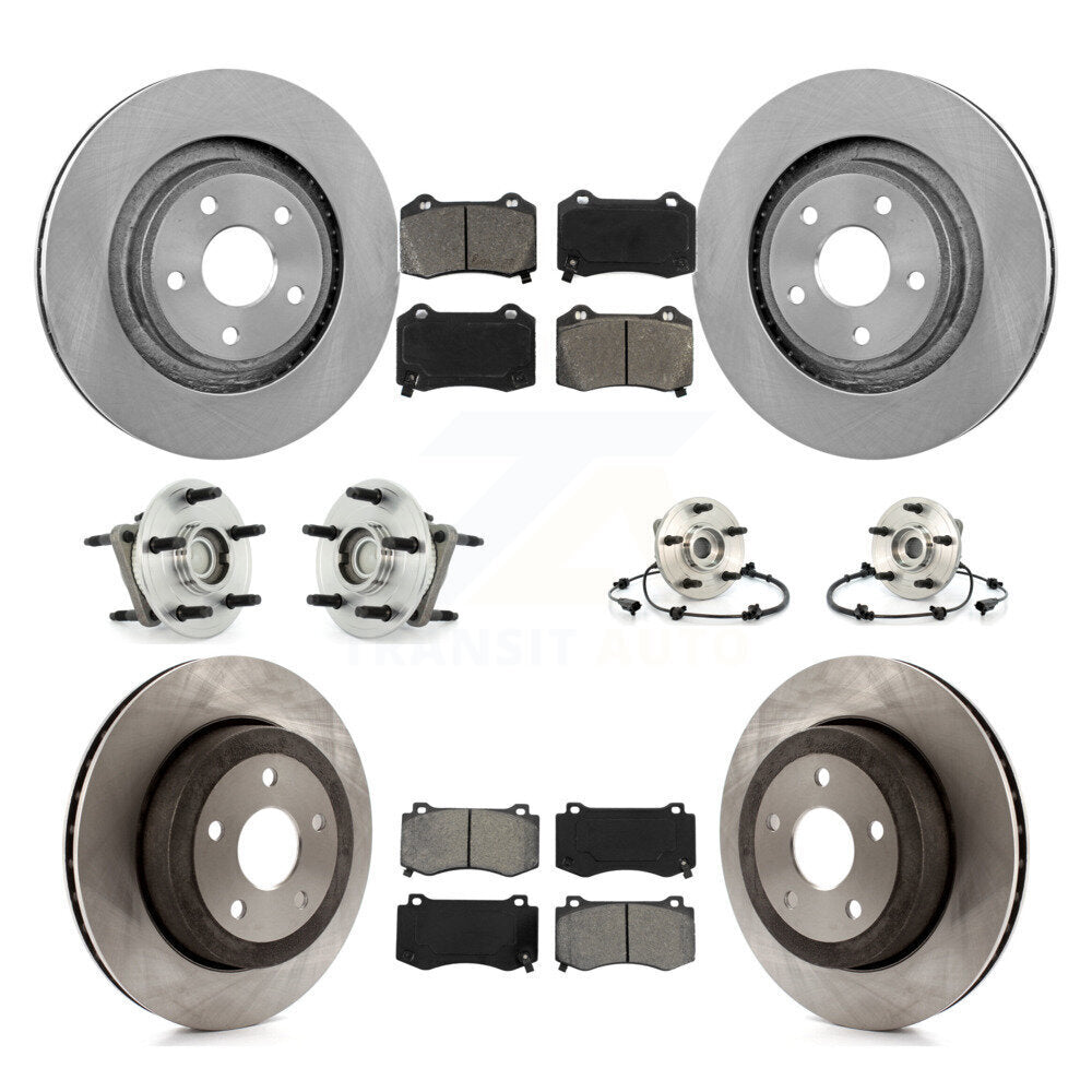 [Avant + Arrière] Kit d'ensemble roulement de roue et moyeu pour 2006-2010 Jeep Grand Cherokee SRT8 KBB-109555