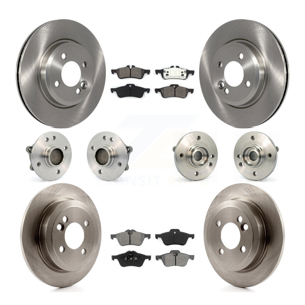 [Avant + Arrière] Kit d'ensemble roulement de roue et moyeu pour 2002-2005 Mini Cooper avec 276mm Diameter Rotor KBB-109556
