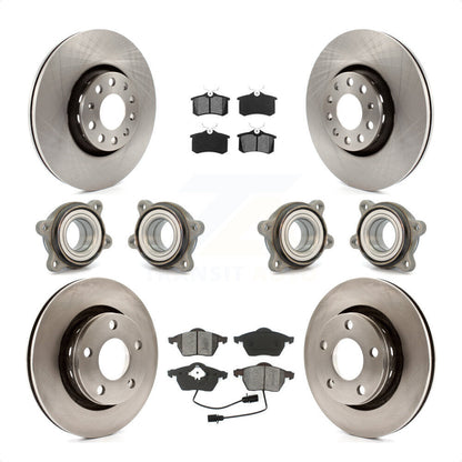[Avant + Arrière] Kit d'ensemble roulement de roue et moyeu pour 2002 Audi S6 avec 312mm Diameter Rotor KBB-109559 par Transit Auto