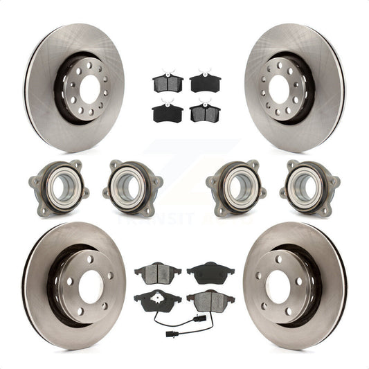 [Avant + Arrière] Kit d'ensemble roulement de roue et moyeu pour 2002 Audi S6 avec 312mm Diameter Rotor KBB-109559 par Transit Auto