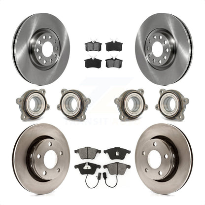 [Avant + Arrière] Kit d'ensemble roulement de roue et moyeu pour 2002 Audi S6 avec 321mm Diameter Rotor KBB-109560 par Transit Auto