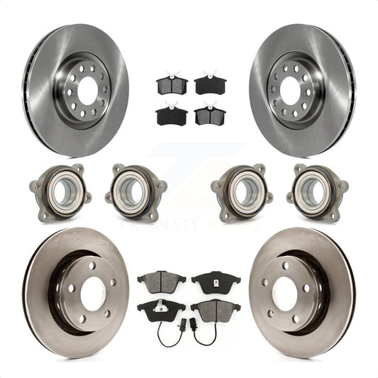 [Avant + Arrière] Kit d'ensemble roulement de roue et moyeu pour 2002 Audi S6 avec 321mm Diameter Rotor KBB-109560 par Transit Auto