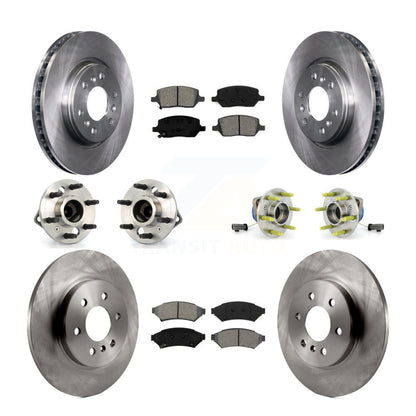 [Avant + Arrière] Kit d'ensemble roulement de roue et moyeu pour Chevrolet Uplander Pontiac Montana Buick Terraza Saturn Relay 4 Hole Rectangular Flange KBB-109561