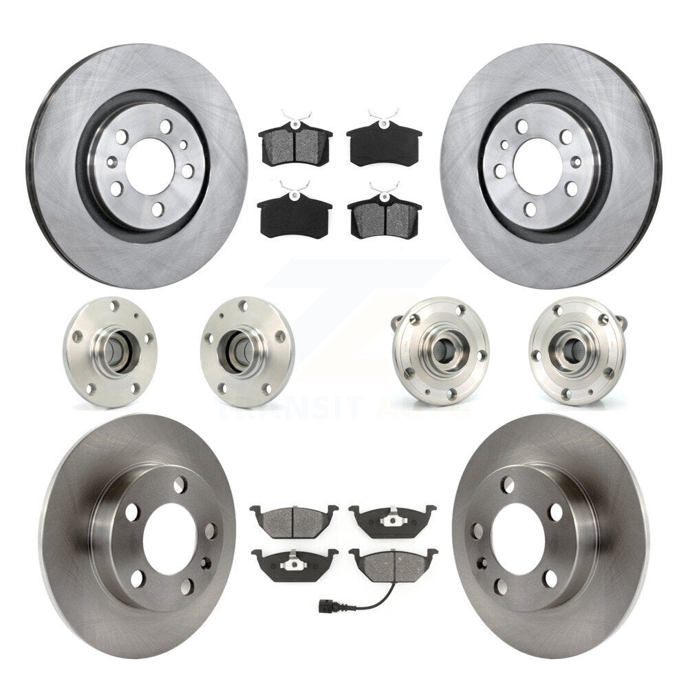 [Avant + Arrière] Kit d'ensemble roulement de roue et moyeu pour 2006 Volkswagen Jetta avec 280mm Diameter Rotor 7th 8th Digit Of VIN Is "9M" Or "1J" KBB-109568