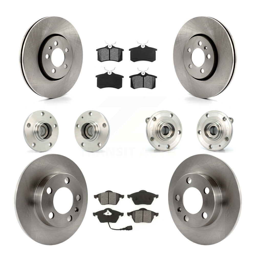 [Avant + Arrière] Kit d'ensemble roulement de roue et moyeu pour 2006 Volkswagen Jetta avec 288mm Diameter Rotor 7th 8th Digit Of VIN Is "9M" Or "1J" KBB-109569