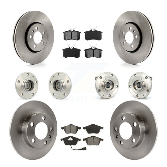 [Avant + Arrière] Kit d'ensemble roulement de roue et moyeu pour 2006 Volkswagen Jetta avec 288mm Diameter Rotor 7th 8th Digit Of VIN Is "9M" Or "1J" KBB-109569