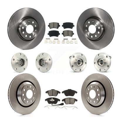 [Avant + Arrière] Kit d'ensemble roulement de roue et moyeu pour 2009-2010 Volkswagen Passat CC FWD avec 312mm Diameter Rotor KBB-109570
