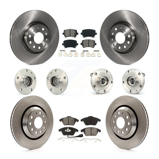 [Avant + Arrière] Kit d'ensemble roulement de roue et moyeu pour 2009-2010 Volkswagen Passat CC FWD avec 312mm Diameter Rotor KBB-109570