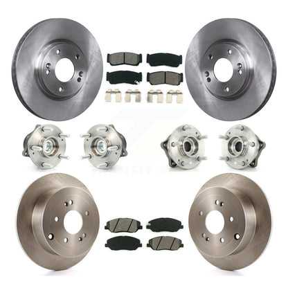 [Avant + Arrière] Kit d'ensemble roulement de roue et moyeu pour 2007-2009 Hyundai Santa Fe FWD KBB-109586