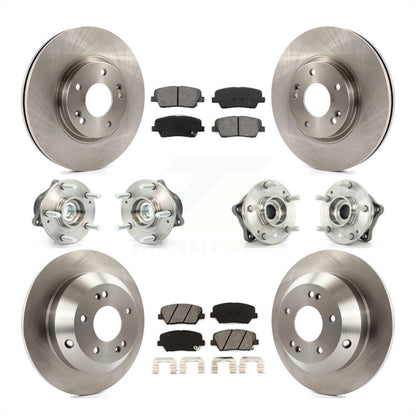[Avant + Arrière] Kit d'ensemble roulement de roue et moyeu pour Kia Sorento Hyundai Santa Fe avec ABS Brakes FWD KBB-109588 par Transit Auto