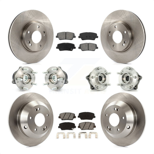 [Avant + Arrière] Kit d'ensemble roulement de roue et moyeu pour Kia Sorento Hyundai Santa Fe avec ABS Brakes FWD KBB-109588 par Transit Auto