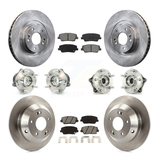 [Avant + Arrière] Kit d'ensemble roulement de roue et moyeu pour 2013-2014 Hyundai Santa Fe Sport FWD avec 2.4L 2.0L KBB-109590 par Transit Auto
