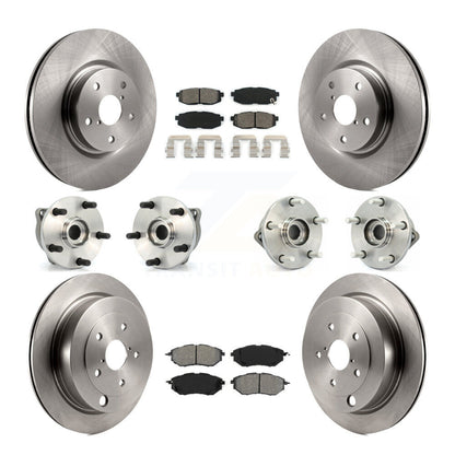 [Avant + Arrière] Kit d'ensemble roulement de roue et moyeu pour 2008-2014 Subaru Tribeca KBB-109593