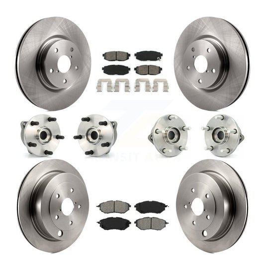 [Avant + Arrière] Kit d'ensemble roulement de roue et moyeu pour 2008-2014 Subaru Tribeca KBB-109593