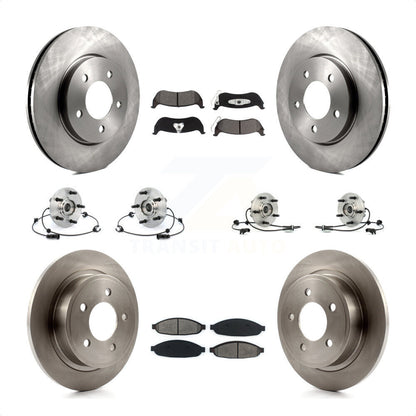 [Avant + Arrière] Kit d'ensemble roulement de roue et moyeu pour 2007-2008 Chrysler Pacifica FWD KBB-109594 par Transit Auto