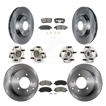 [Avant + Arrière] Kit d'ensemble roulement de roue et moyeu pour Dodge Chrysler Avenger Sebring 200 Caliber KBB-109599