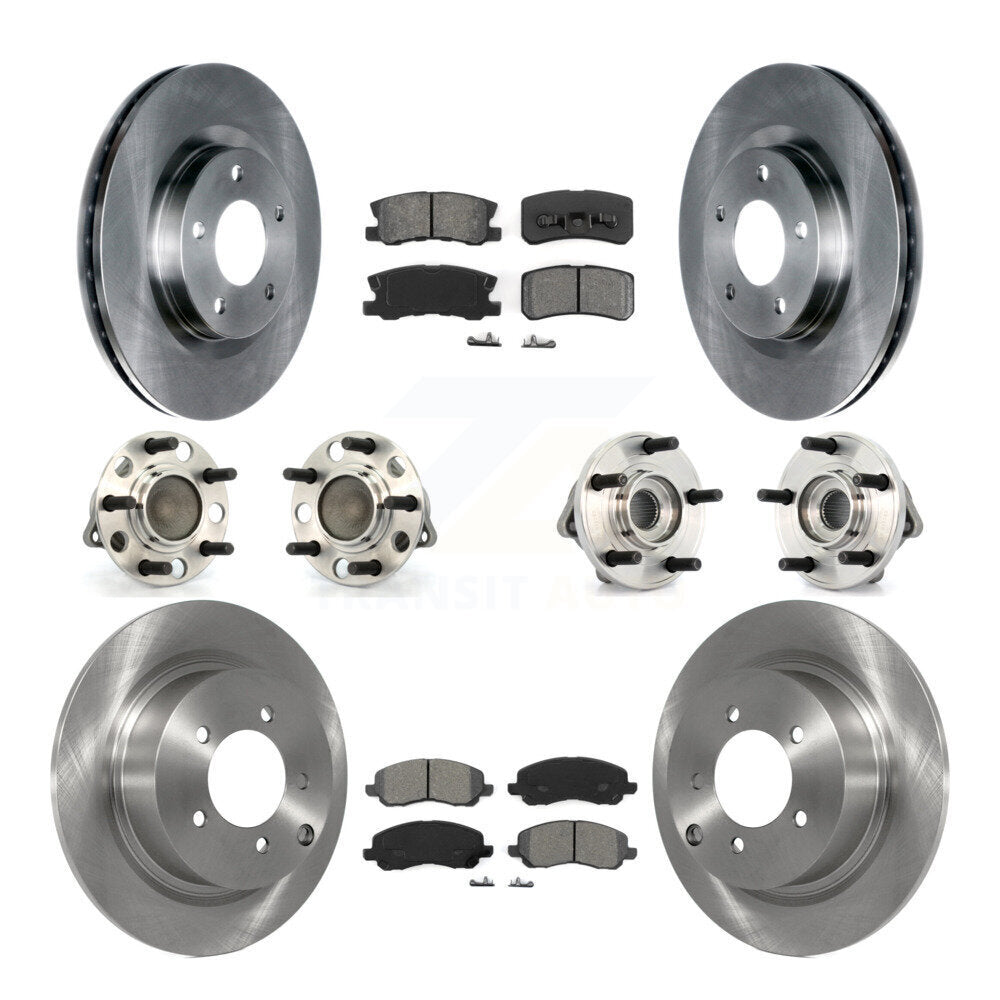 [Avant + Arrière] Kit d'ensemble roulement de roue et moyeu pour Chrysler Dodge Avenger Sebring 200 avec 302mm Diameter Rotor KBB-109600