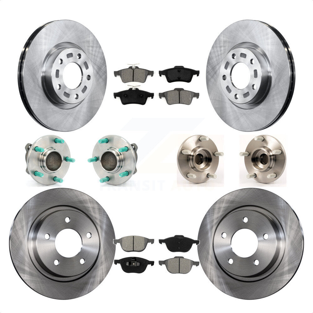 [Avant + Arrière] Kit d'ensemble roulement de roue et moyeu pour Mazda 3 2.3L avec Non-ABS KBB-109620 par Transit Auto