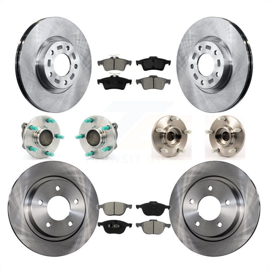 [Avant + Arrière] Kit d'ensemble roulement de roue et moyeu pour Mazda 3 2.3L avec Non-ABS KBB-109620 par Transit Auto