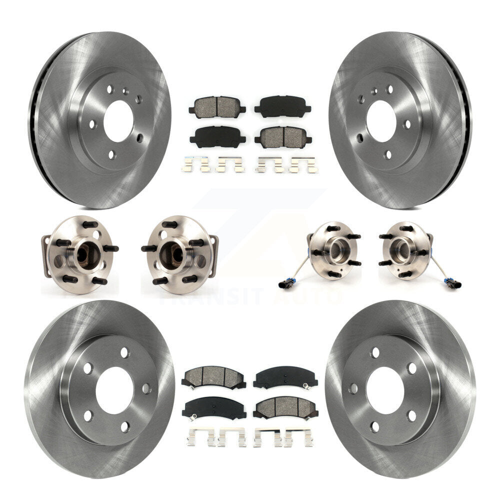 [Avant + Arrière] Kit d'ensemble roulement de roue et moyeu pour Chevrolet Impala Limited KBB-109626