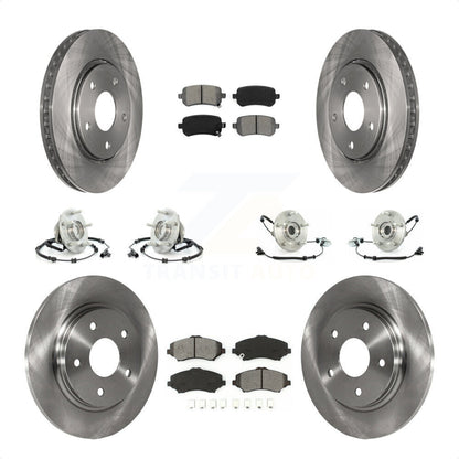 [Avant + Arrière] Kit d'ensemble roulement de roue et moyeu pour Chrysler Town & Country Dodge Grand Caravan Volkswagen Routan KBB-109629 par Transit Auto