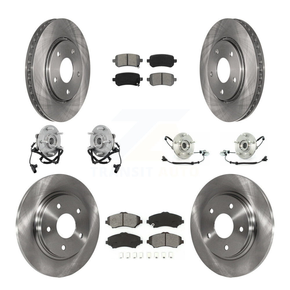 [Avant + Arrière] Kit d'ensemble roulement de roue et moyeu pour Chrysler Town & Country Dodge Grand Caravan Volkswagen Routan KBB-109629